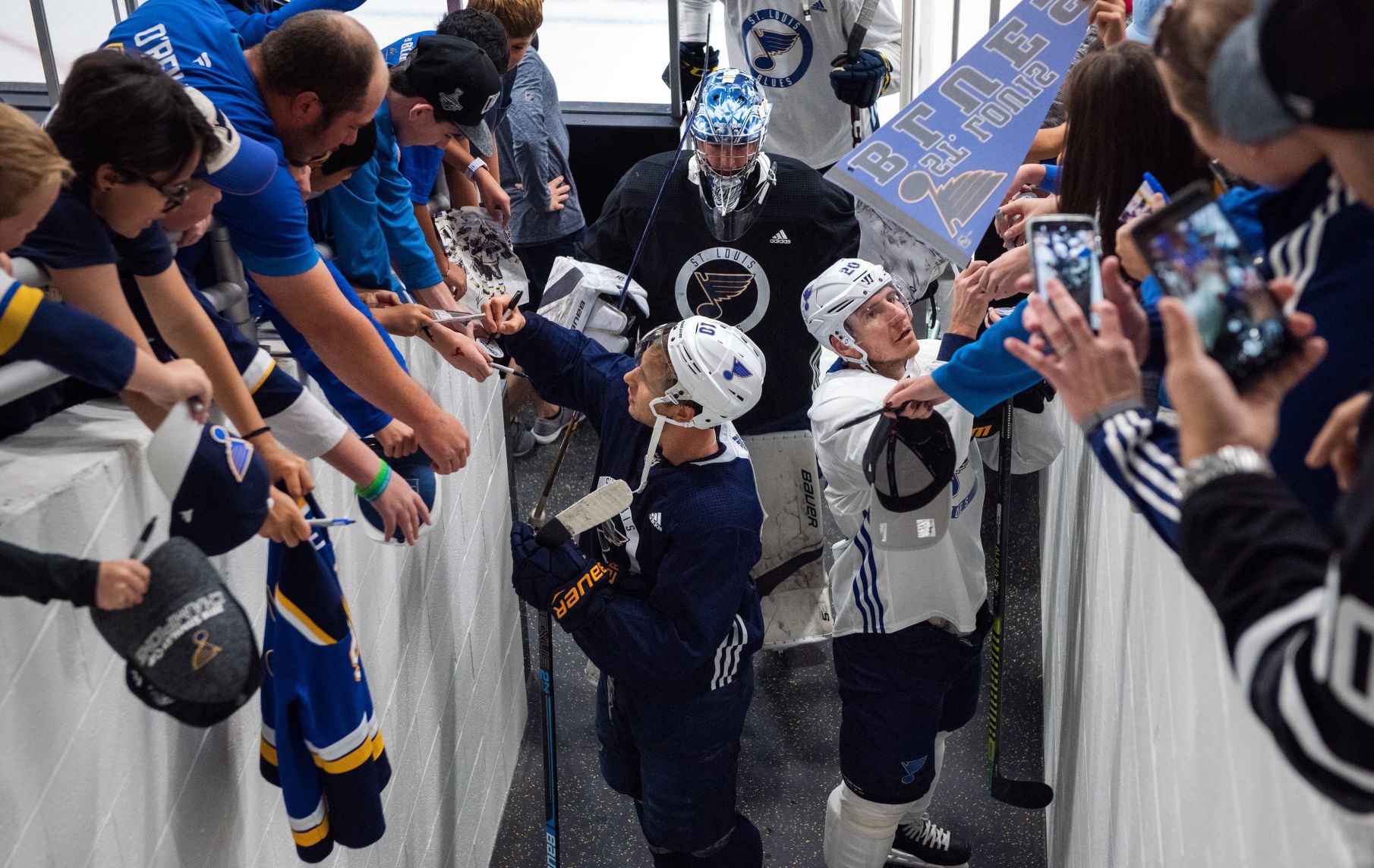 St. Louis Blues host first open practice of 2019-20 season